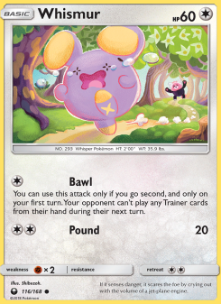 Whismur - pokemon TCG Card