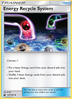 Energy Recycle System - pokemon TCG Card