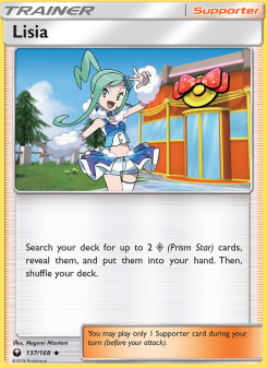 Lisia - pokemon TCG Card