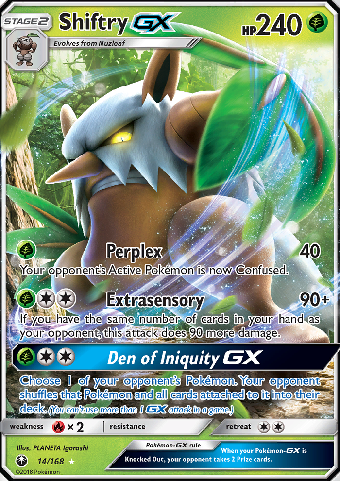 Shiftry GX - Pokémon TCG Card