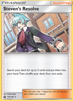 Steven’s Resolve - pokemon TCG Card