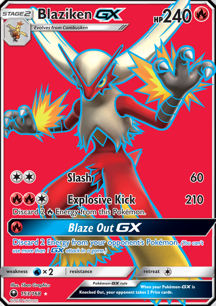 Blaziken GX - Pokémon TCG Card