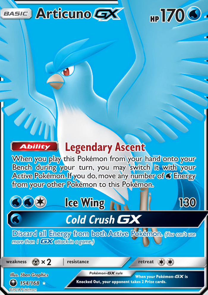 Articuno GX - Pokémon TCG Card
