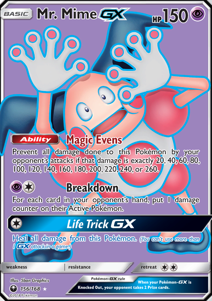 Mr. Mime GX - Pokémon TCG Card