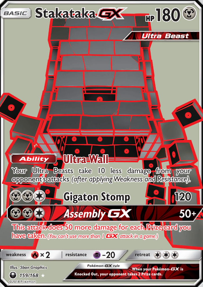 Stakataka GX - Pokémon TCG Card