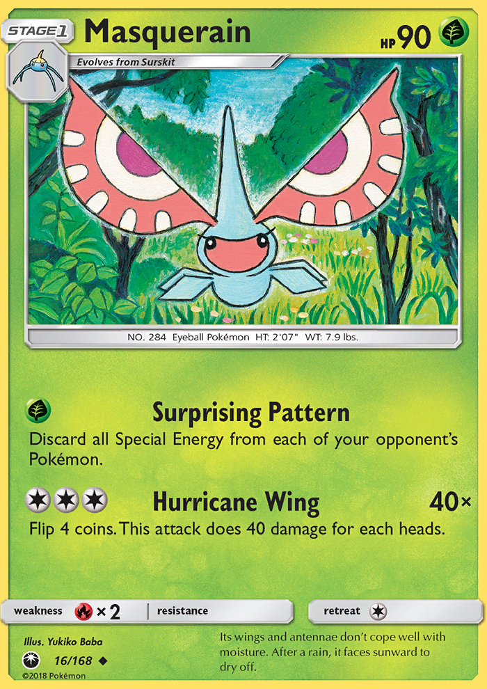 Masquerain - Pokémon TCG Card