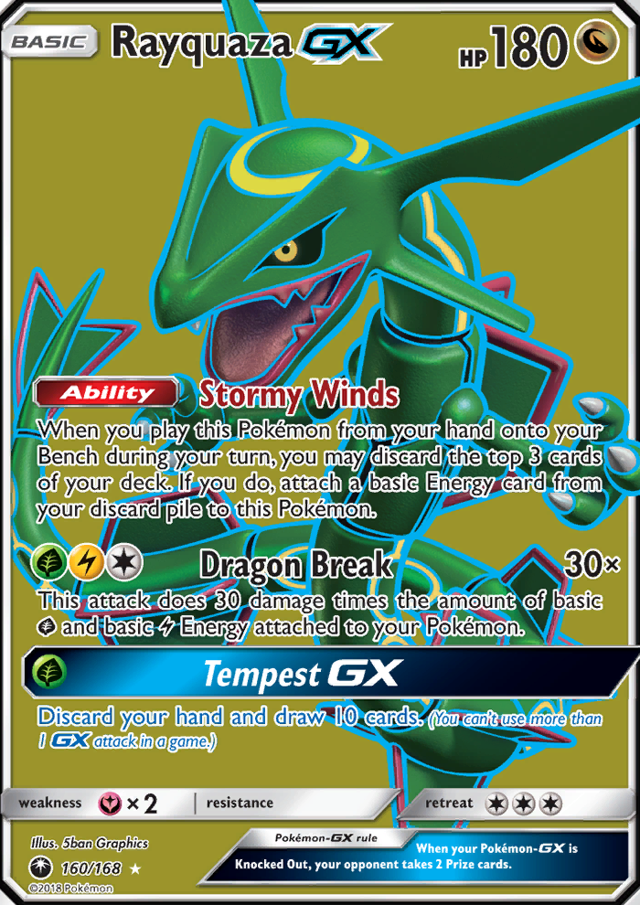 Rayquaza GX - Pokémon TCG Card