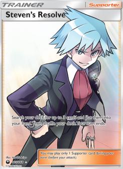 Steven’s Resolve - pokemon TCG Card