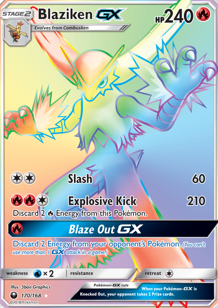 Blaziken GX - Pokémon TCG Card