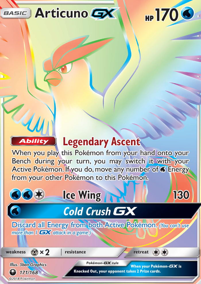 Articuno GX - Pokémon TCG Card