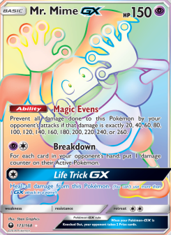 Mr. Mime GX - pokemon TCG Card