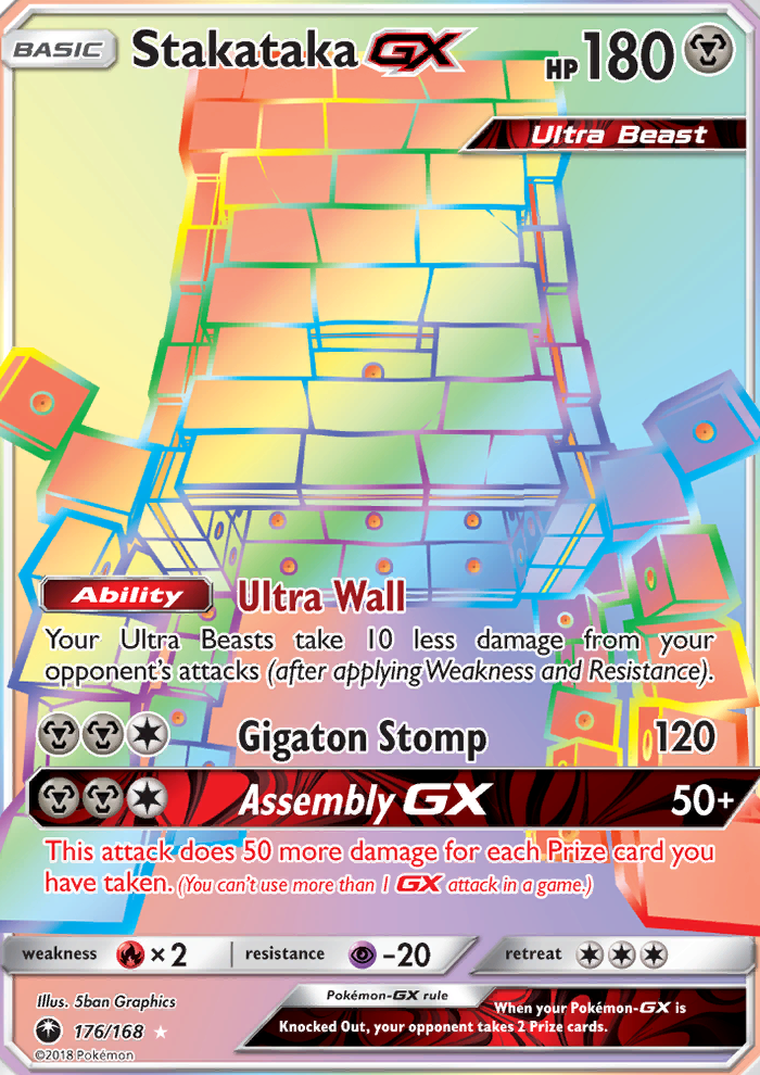 Stakataka GX - Pokémon TCG Card