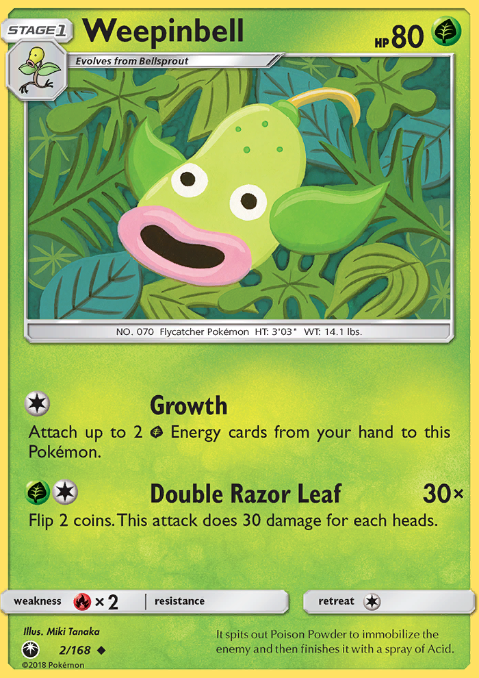Weepinbell - Pokémon TCG Card