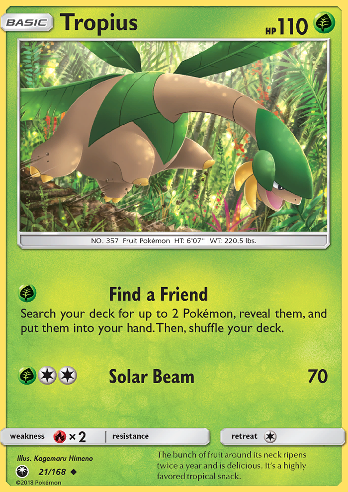 Tropius - Pokémon TCG Card