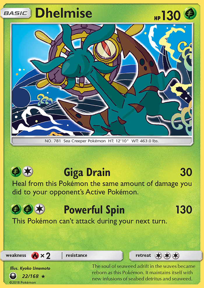 Dhelmise - Pokémon TCG Card
