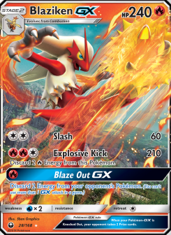 Blaziken GX - pokemon TCG Card