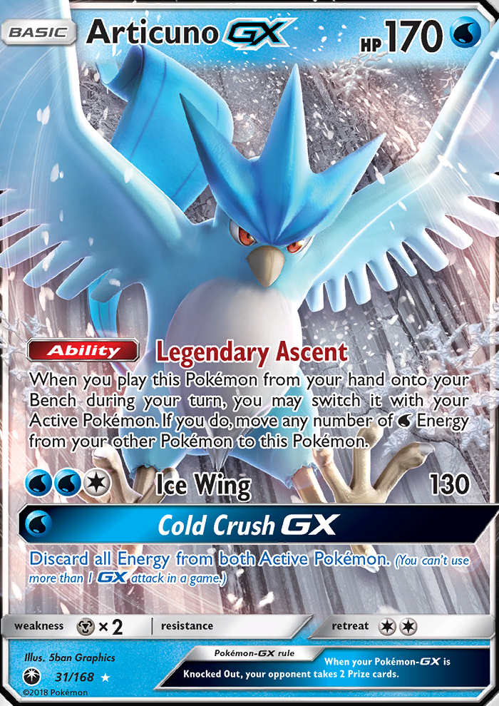 Articuno GX - Pokémon TCG Card