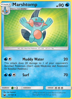 Marshtomp - pokemon TCG Card