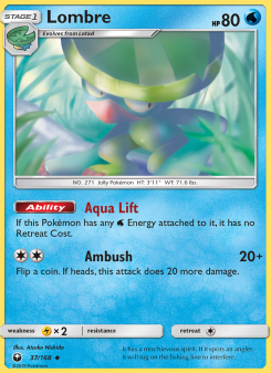 Lombre - pokemon TCG Card