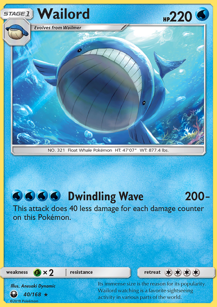 Wailord - Pokémon TCG Card