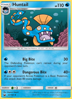 Huntail - pokemon TCG Card