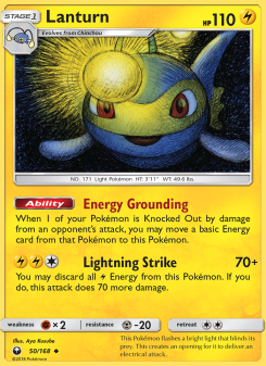 Lanturn - pokemon TCG Card