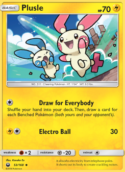Plusle - pokemon TCG Card