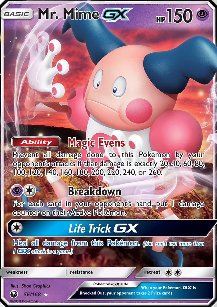 Mr. Mime GX - Pokémon TCG Card