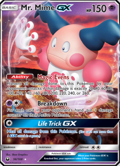 Mr. Mime GX - pokemon TCG Card