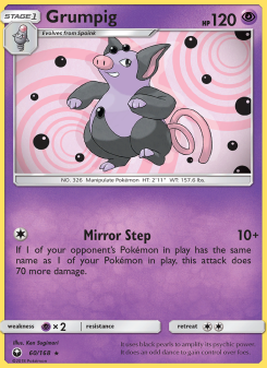 Grumpig - pokemon TCG Card