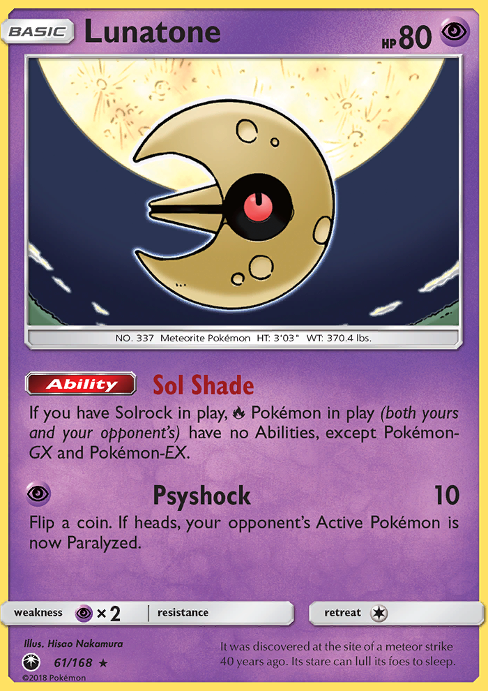 Lunatone - Pokémon TCG Card