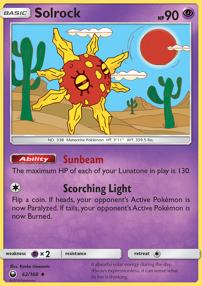 Solrock - Pokémon TCG Card