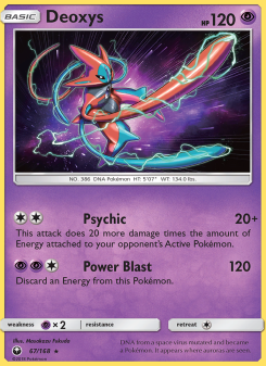 Deoxys - pokemon TCG Card