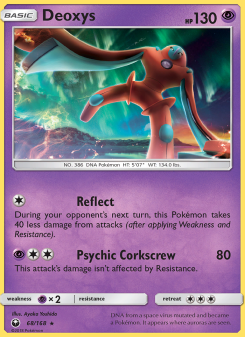 Deoxys - pokemon TCG Card