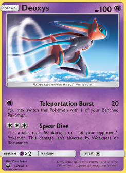 Deoxys - pokemon TCG Card
