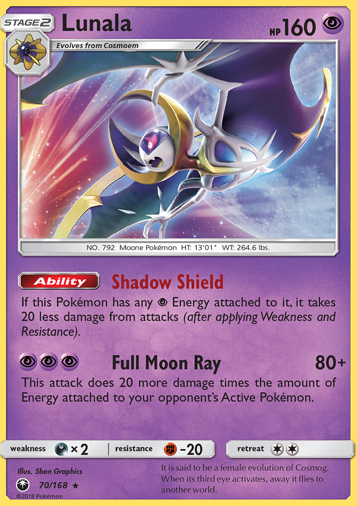 Lunala - Pokémon TCG Card