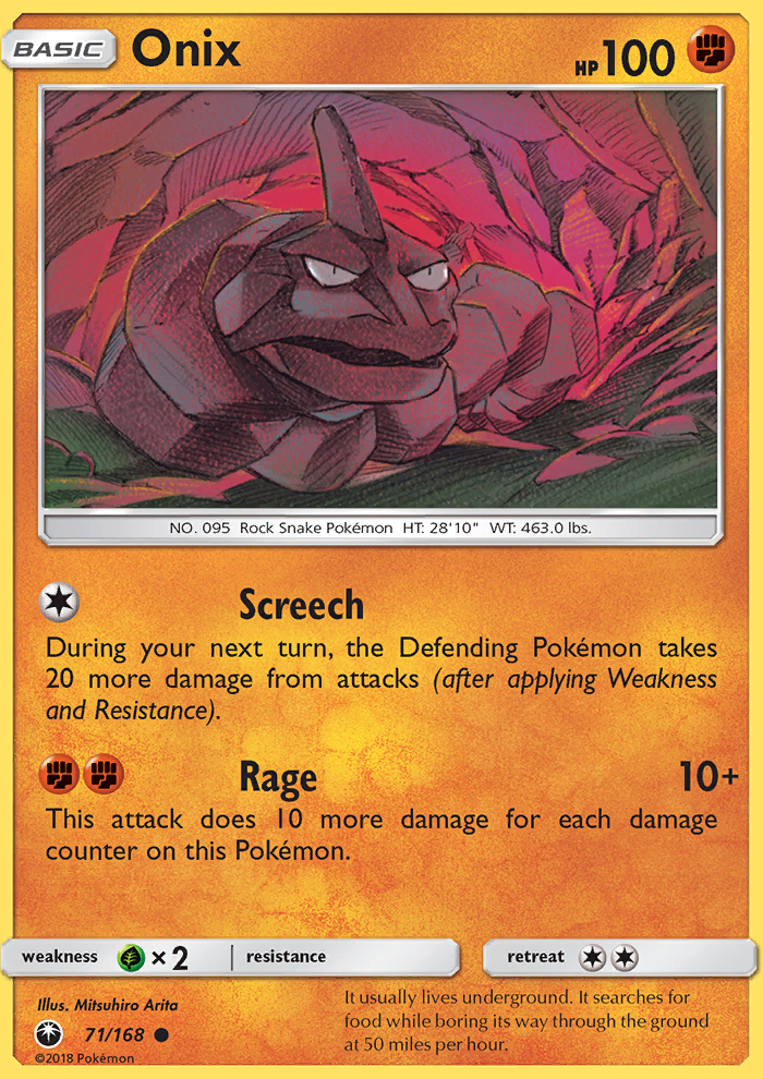Onix - Pokémon TCG Card