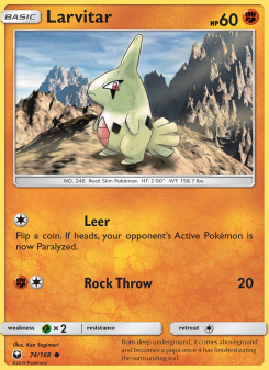 Larvitar - pokemon TCG Card
