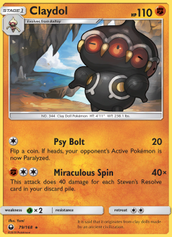 Claydol - pokemon TCG Card