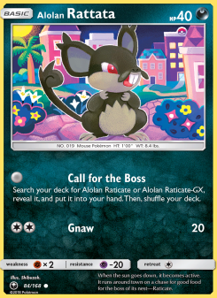 Alolan Rattata - pokemon TCG Card