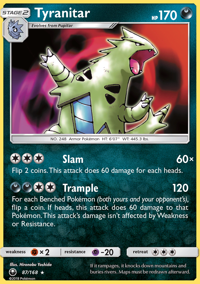 Tyranitar - Pokémon TCG Card