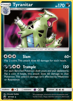 Tyranitar - pokemon TCG Card