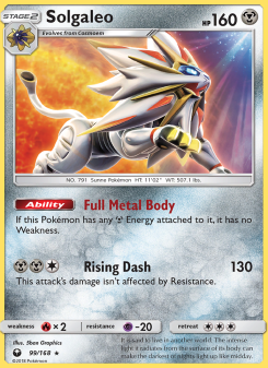 Solgaleo - pokemon TCG Card