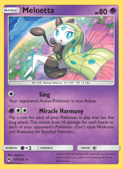 Meloetta - pokemon TCG Card