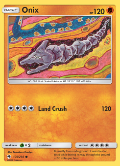 Onix - pokemon TCG Card