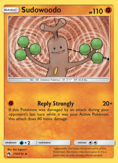 Sudowoodo - pokemon TCG Card