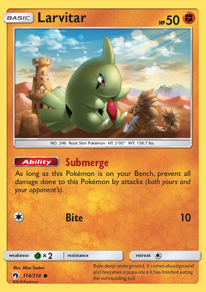 Larvitar - Pokémon TCG Card