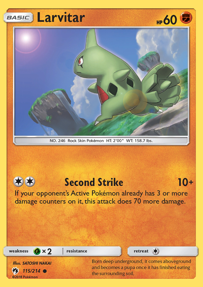 Larvitar - Pokémon TCG Card