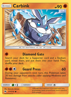 Carbink - pokemon TCG Card