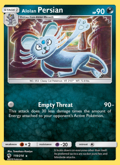 Alolan Persian - pokemon TCG Card